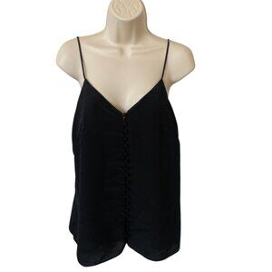 Aritzia Wilfred Marquis Button Down Camisole Tank in Black Small